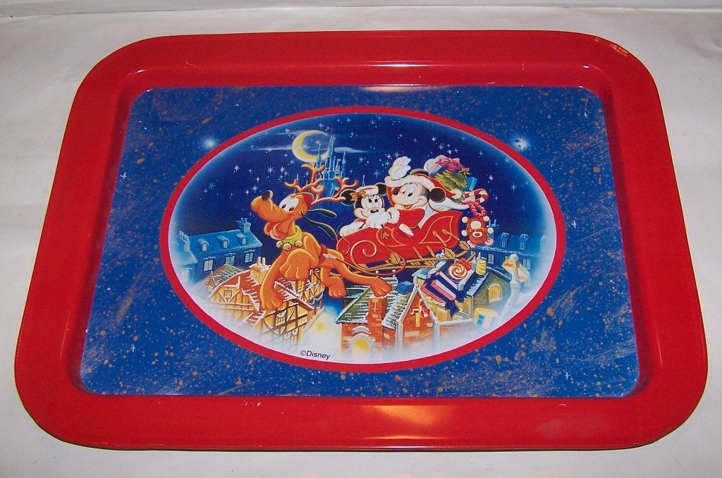 Origineel Disney Kerst dienblad. 42x32 cm. Nwst., Ophalen of Verzenden