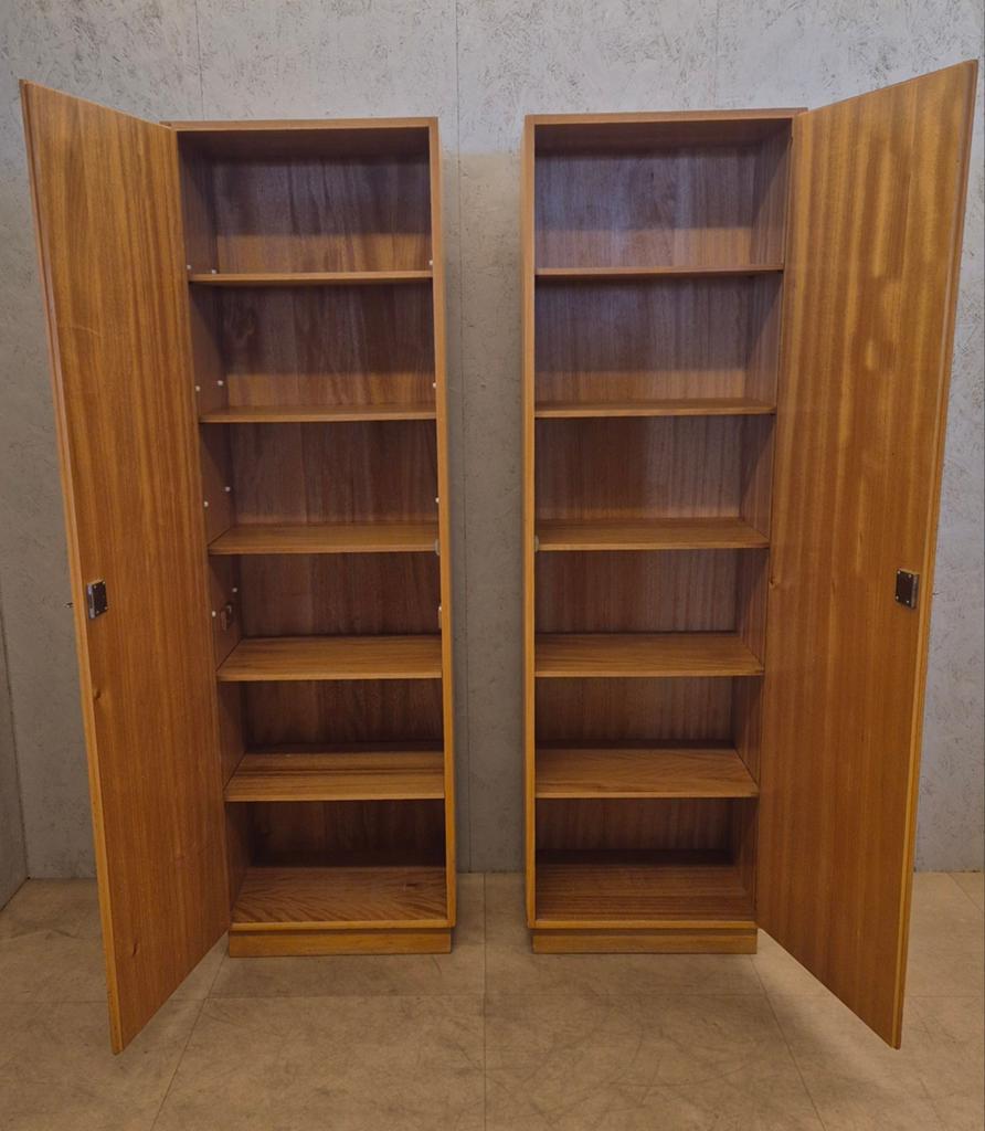 2 vintage teak boekenkasten, jaren 60, Ophalen, Overige materialen, 50 tot 100 cm, Scandinavisch, mid-century