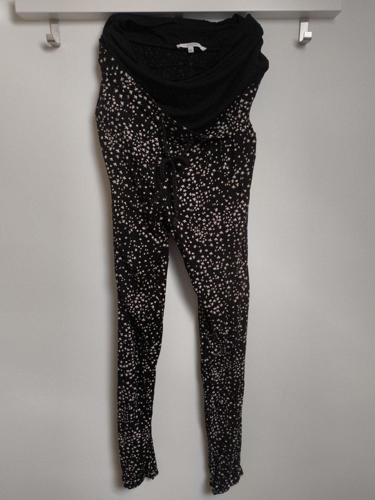 Leuke positiebroek Noppies zomer met print in goede staat, Ophalen, Zwart, Noppies, Maat 34 (XS) of kleiner