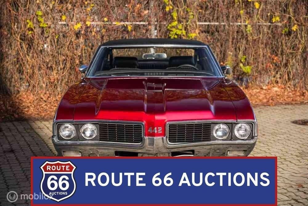 Oldsmobile 442 | 1969 | Route 66 Auctions, Auto's, Overige carrosserieën, Zwart, Bedrijf, Handgeschakeld