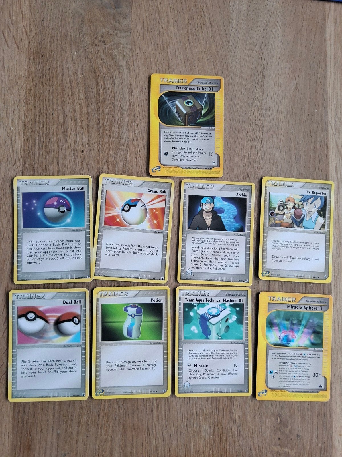 Pokémon Trainer Kaarten Set - 10 stuks, Verzenden, Gebruikt, Meerdere kaarten