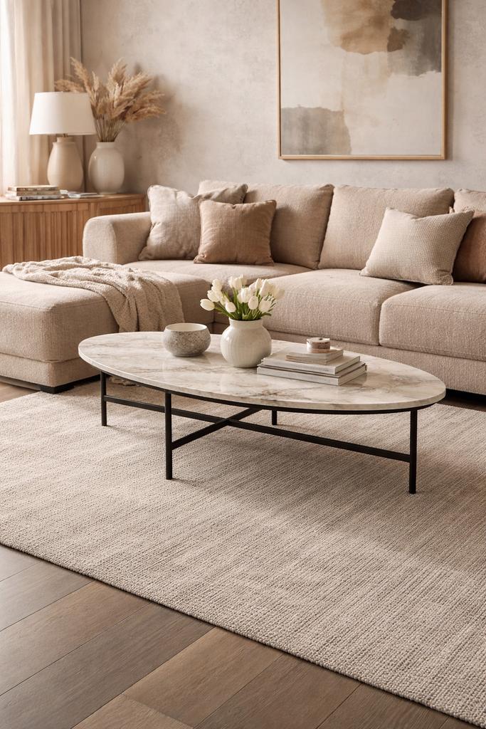 Light and Living salontafel Loes 140x65x35 b-keus, Ophalen, Japandi, Industrieweg 25, 100 tot 150 cm
