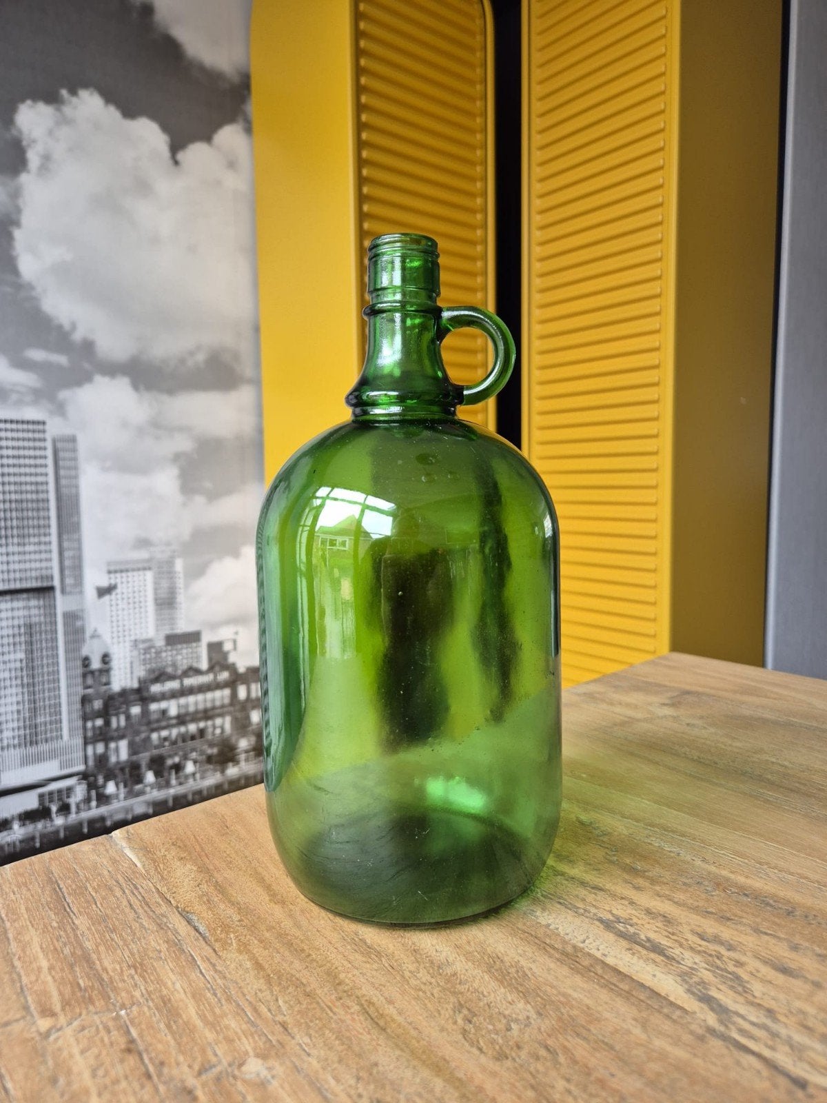 Groen glazen fles, Ophalen of Verzenden
