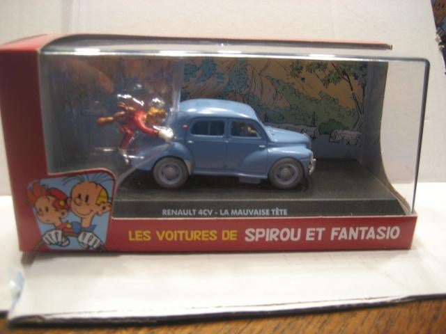 Les voitures de Spirou et Fantasio / renault 4 cv, Hobby en Vrije tijd, Modelauto's | 1:43, Ophalen of Verzenden, Nieuw, Auto