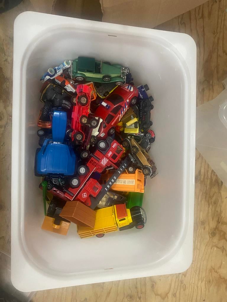 Doos met speelgoed auto’s, Ophalen of Verzenden, Gebruikt