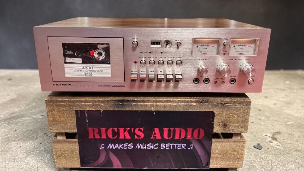 Akai GXC-740D | Vintage 3-Kops Cassettedeck | GX-koppen, Audio, Tv en Foto, Cassettedecks, MADE IN JAPAN, Tape counter, Enkel