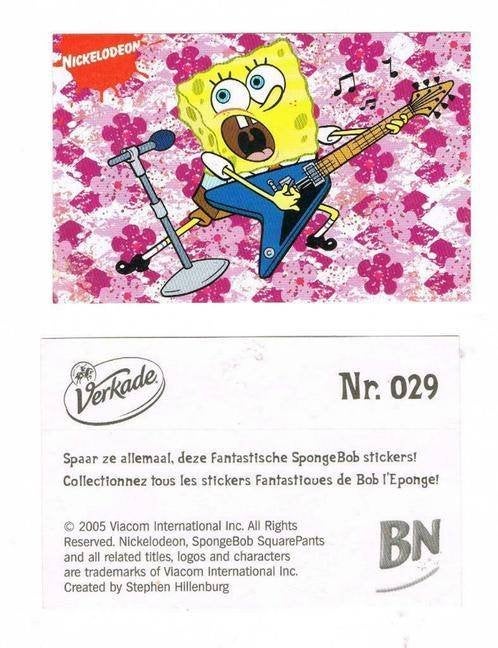 Sponge Bob Plaatjes - Verkade - zie lijst, Verzamelen, Ophalen of Verzenden