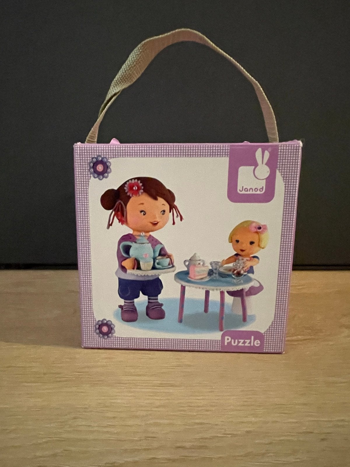 Janod Puzzel - Theekransje, Ophalen of Verzenden, 10 tot 50 stukjes, Zo goed als nieuw, 2 tot 4 jaar