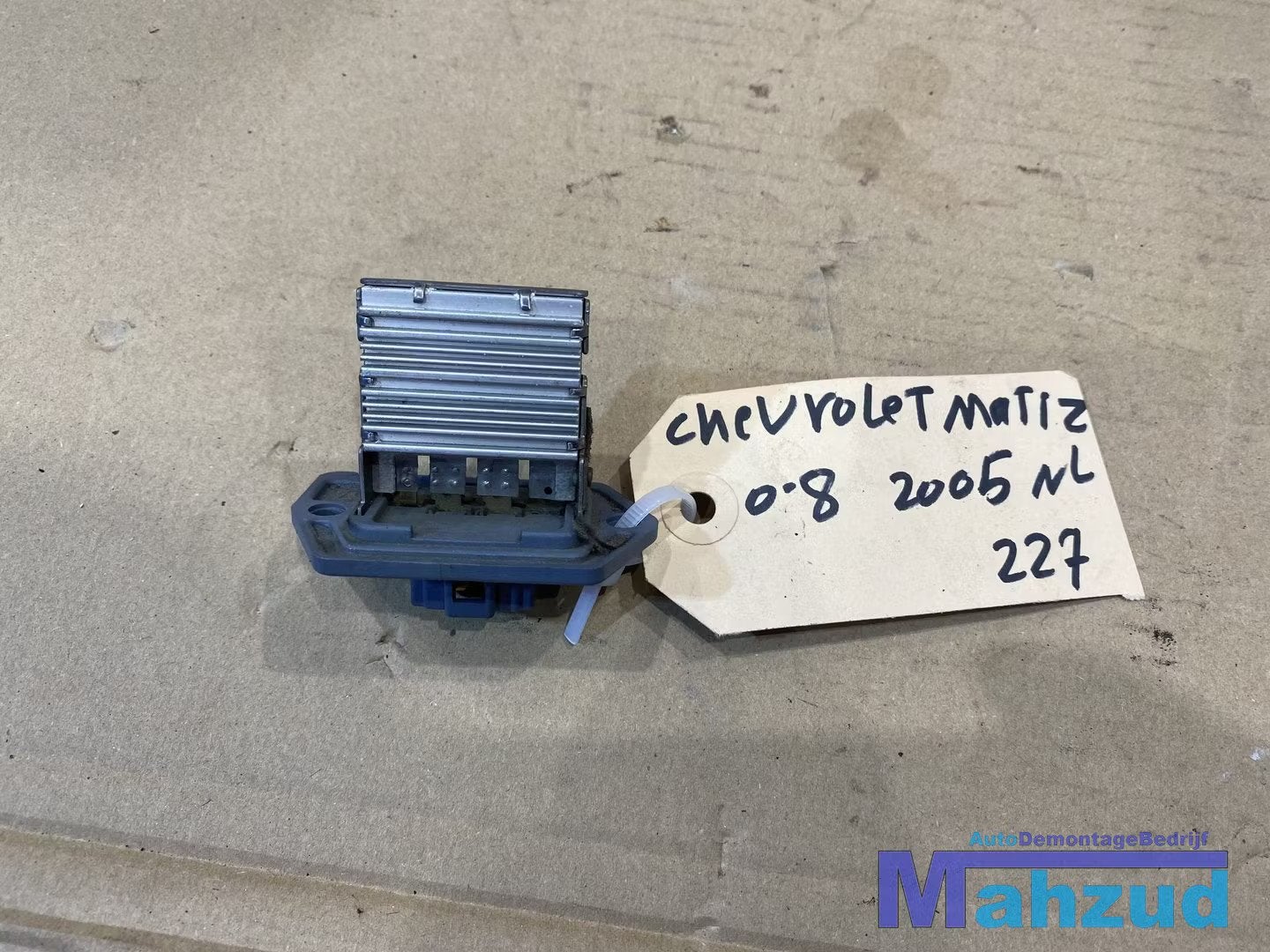2005 CHEVROLET MATIZ Kachelweerstand kachel weerstand, Gebruikt, Info@gm.com, Chevrolet, Ophalen of Verzenden