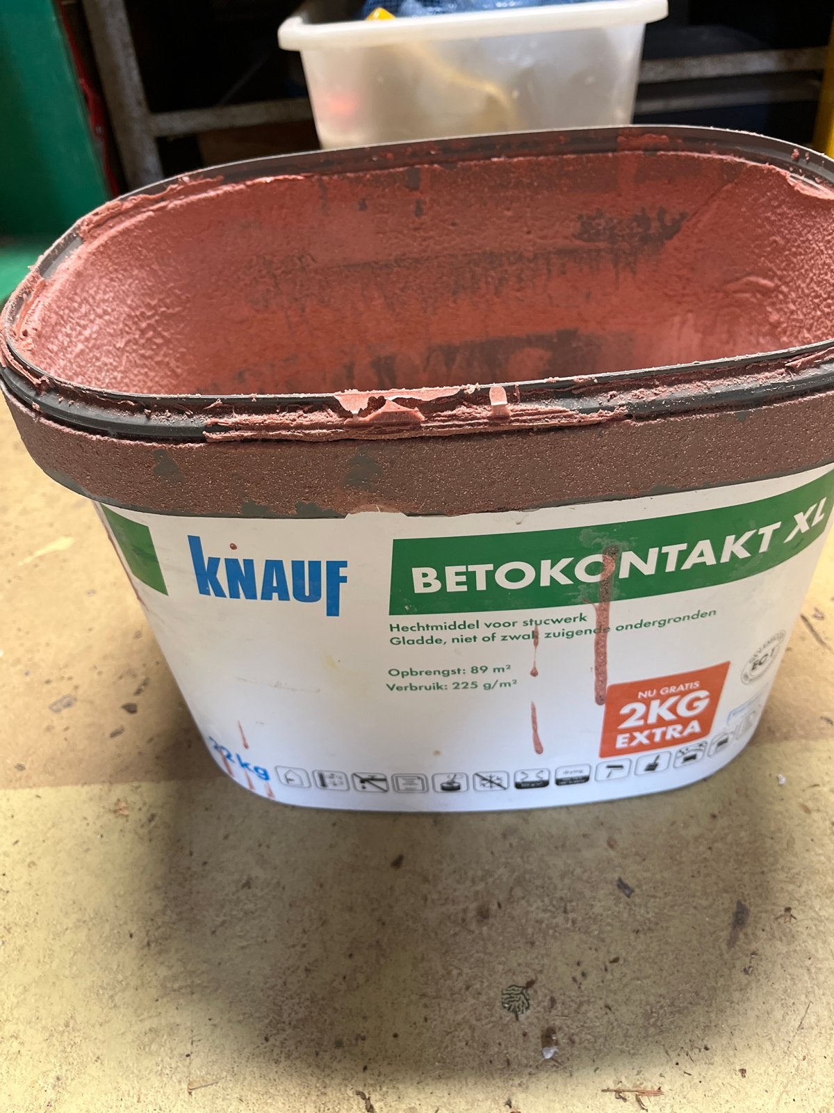 Knauf Betokontakt XL - Hechtmiddel voor stucwerk, Minder dan 5 liter, Ophalen, Gebruikt