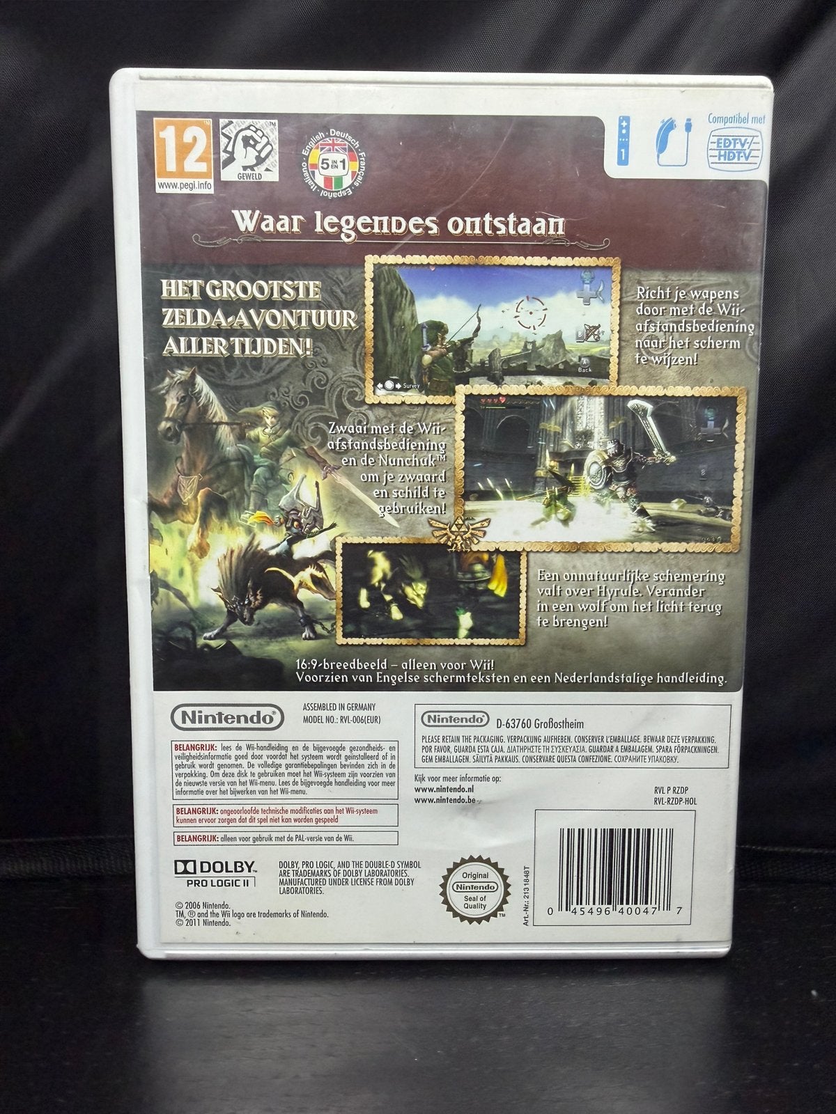 The Legend of Zelda: Twilight Princess (Wii), Avontuur en Actie, S, G, 1 speler