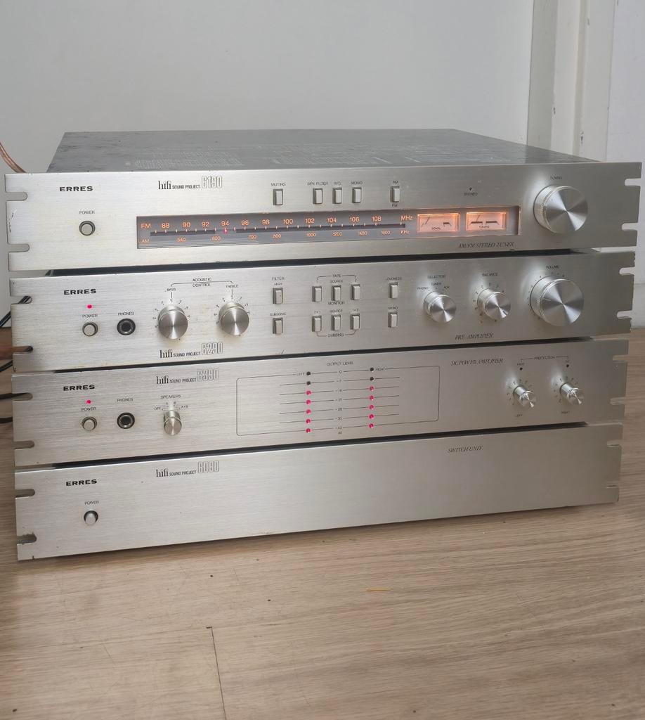 ERRES Vintage Hifi Set - Tuner, Versterker, Equalizer, Audio, Tv en Foto, Ophalen, Gebruikt, Overige merken