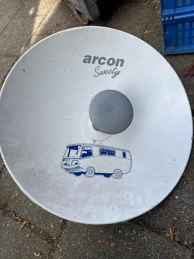 Arcon Sweety schotelantenne met camper afbeelding, Ophalen of Verzenden, Gebruikt, (Schotel)antenne, Overige merken