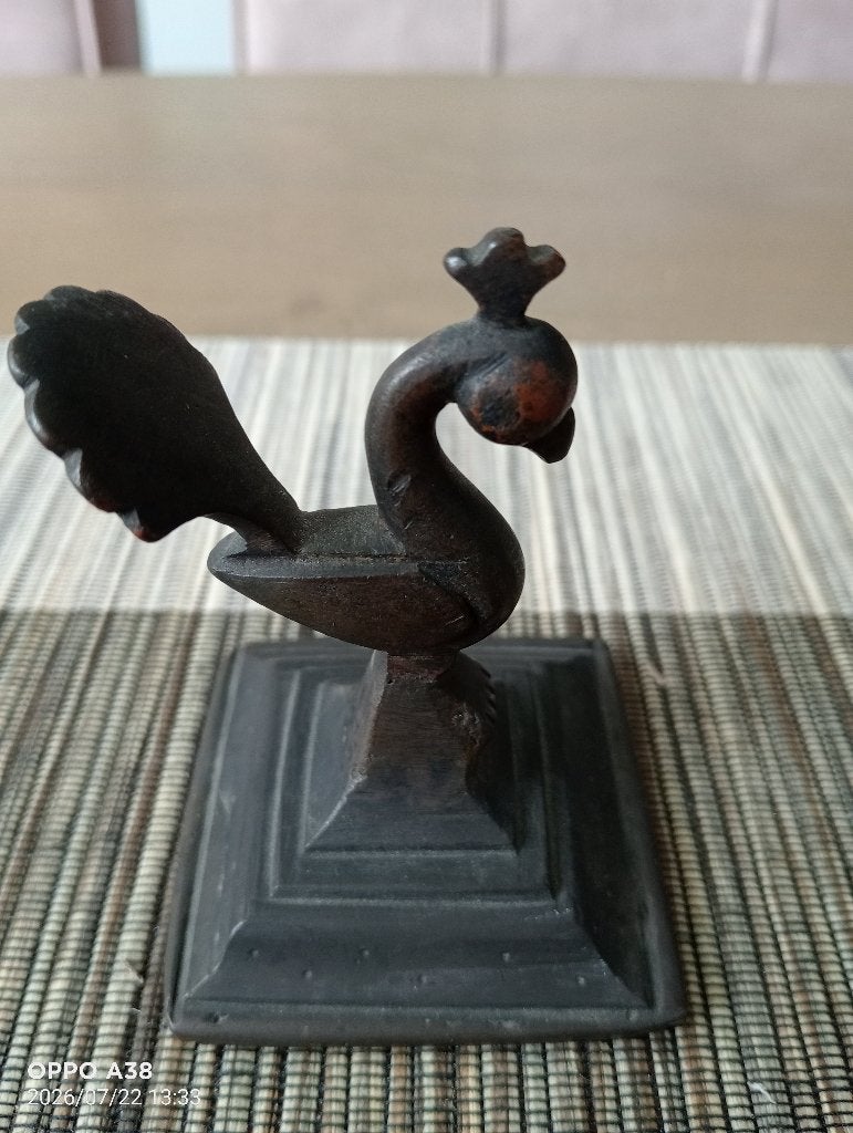 Bronze voetreiniger uit India, Antiek en Kunst, Ophalen of Verzenden, Brons