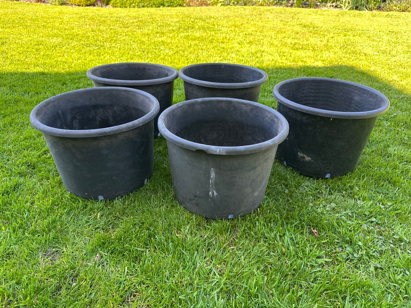 plantencontainer plantenpotten 20L diam 38xH26 cm 5x Soparco, 25 tot 40 cm, Kunststof, Rond, Ophalen of Verzenden