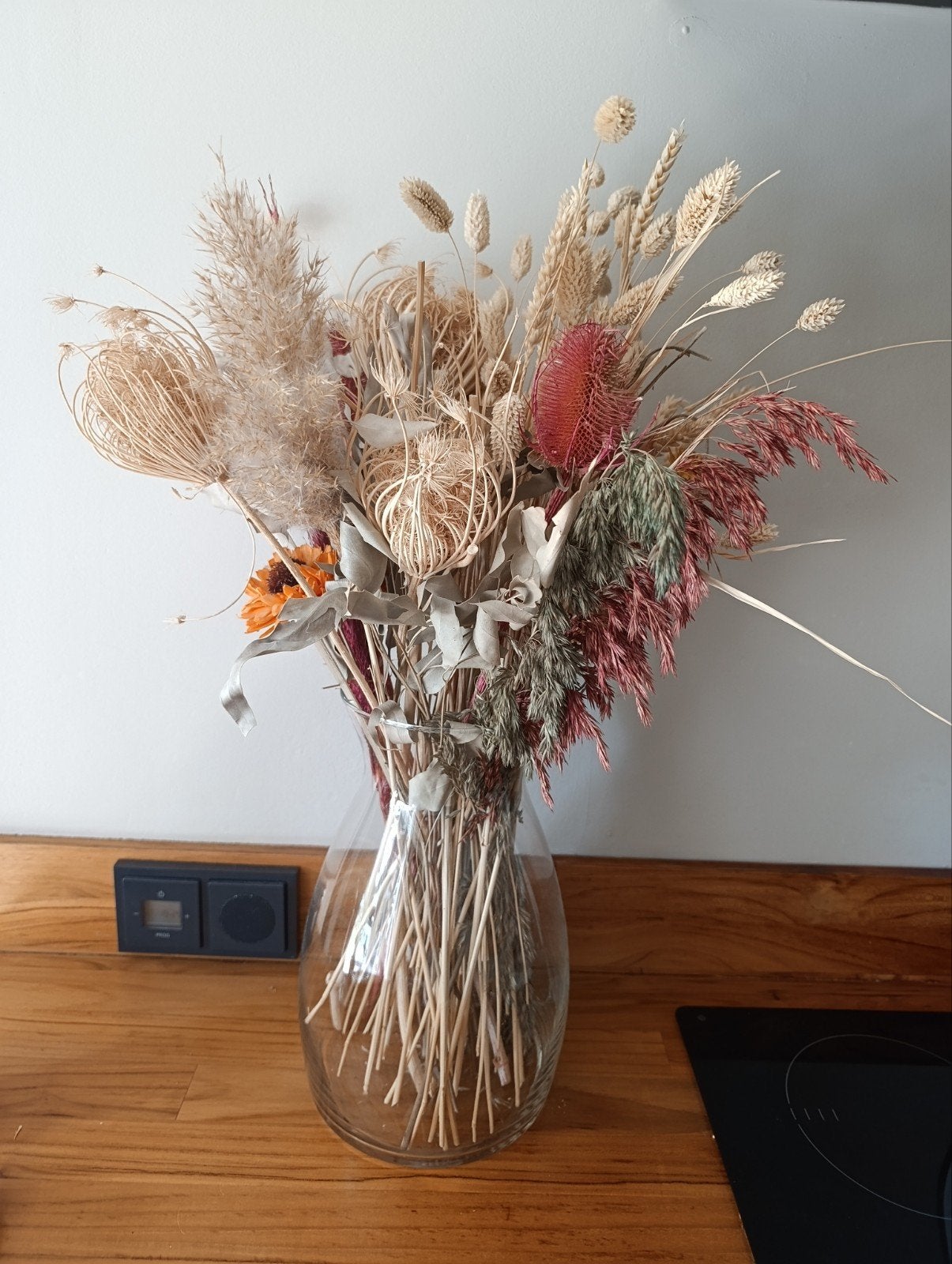 Prachtig droogbloemen boeket - Zonder vaas, Ophalen, Binnen, Natuurlijk materiaal, Zo goed als nieuw