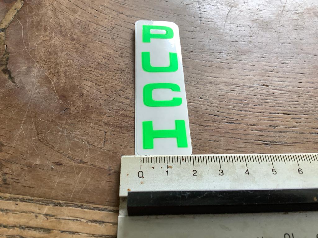 Puch sticker, Kawasaki groen - Nieuw., Verzenden, Nieuw, Overige typen