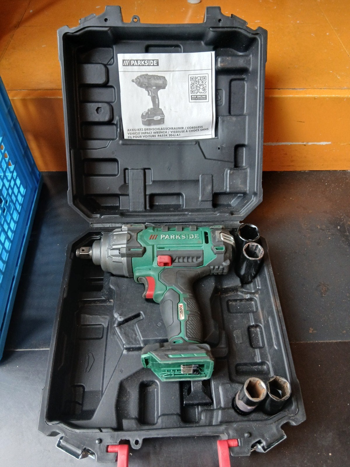 Parkside Slagmoersleutel 20V - Weinig gebruikt, Ophalen of Verzenden, Zo goed als nieuw, Overige typen