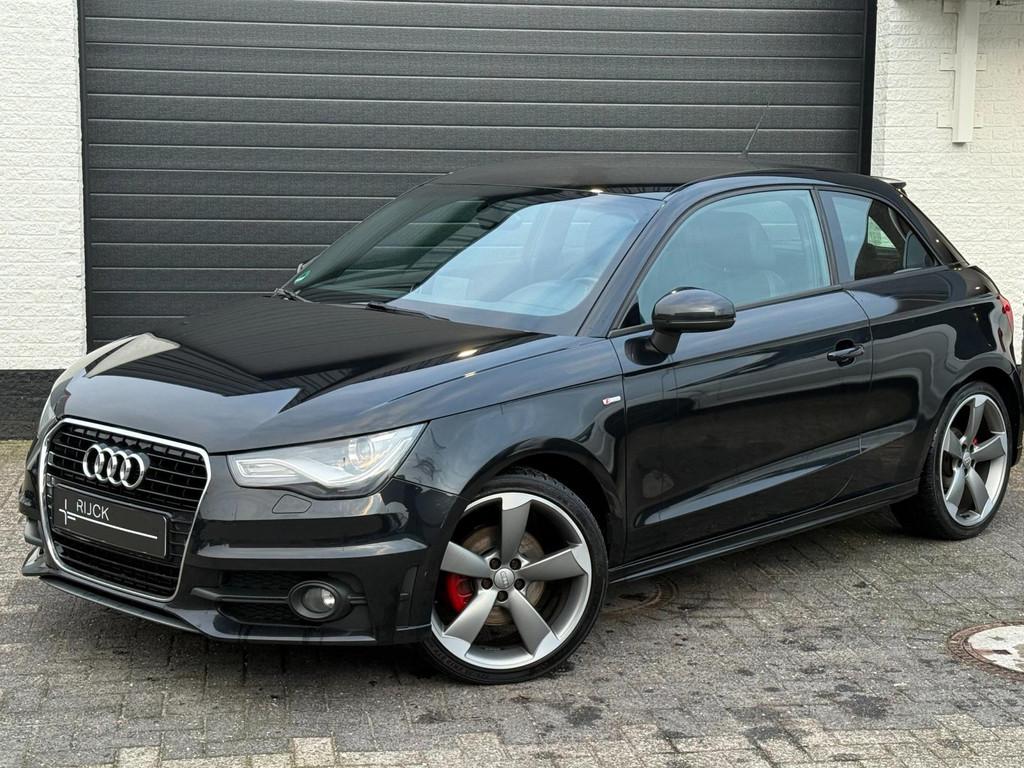 Audi A1 1.4 TFSI S- line | Automaat | 185 PK | Bluetooth | L, Zwart, 4 cilinders, 4 stoelen, Leder en Stof