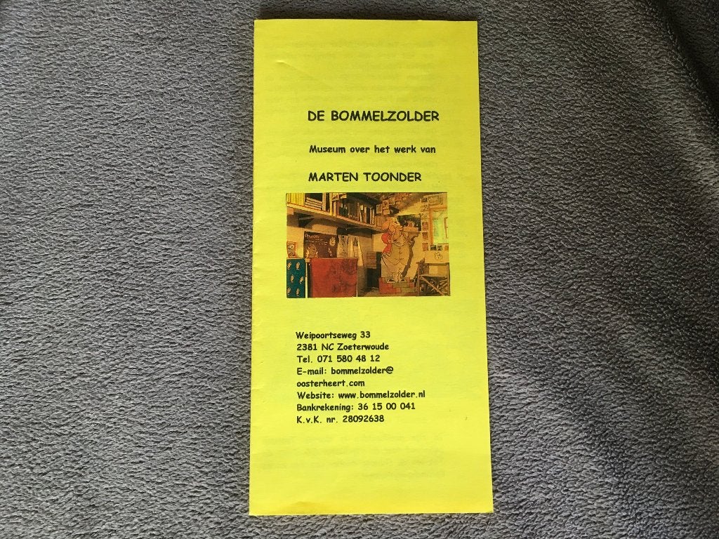 De Bommelzolder folder, Ophalen of Verzenden, Olivier B, Bommel en Tom Poes, Zo goed als nieuw, Overige typen