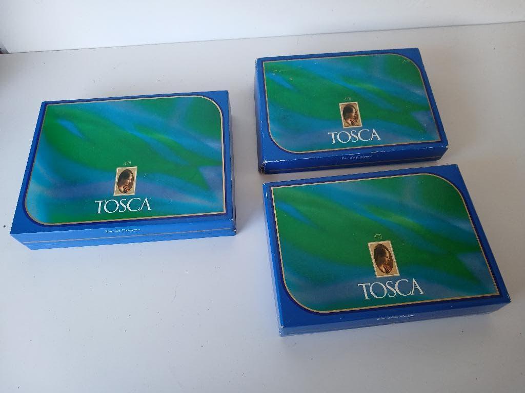 3 geschenkdozen 4711 : Tosca zeep en eau de cologne, Verzamelen, Parfumverzamelingen, Verzenden, Nieuw, Parfumfles, Gevuld