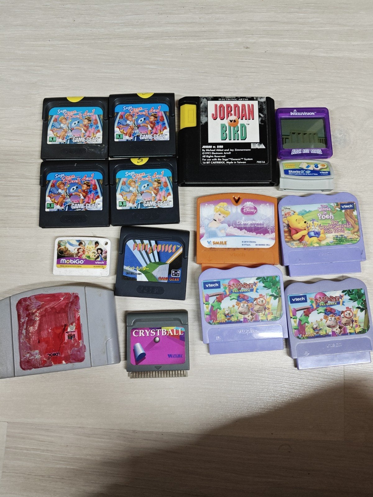 PARTIJ: Vintage Game Cartridges: Sega, N64, VTech, MobiGo, Gebruikt, Overige genres, 1 speler, Onbekend