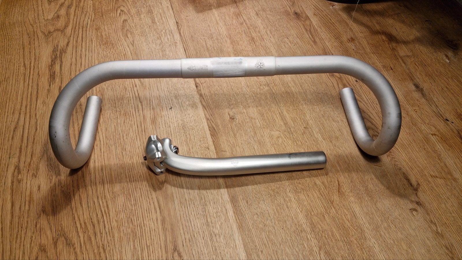 Cinelli stuurbocht en Via Folli zadelpen, Cinelli, Ophalen of Verzenden, Zo goed als nieuw, Aluminium