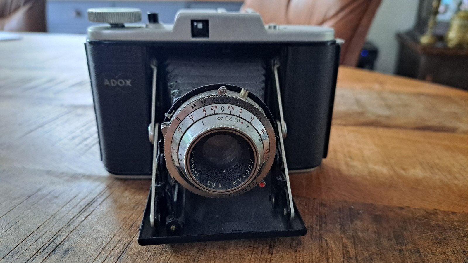 Vintage Adox Adoxar Pronto vouwcamera - Gebruikt, Ophalen of Verzenden, Gebruikt, Compact, Overige Merken
