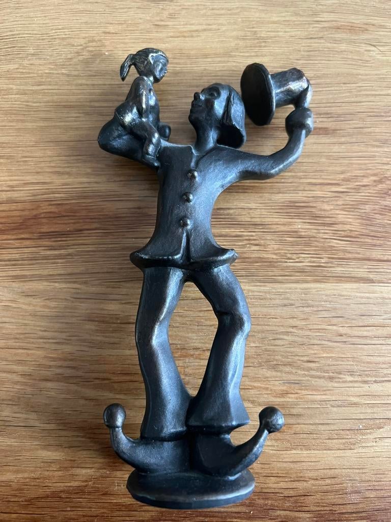 Corry Ammerlaan bronzen beeld, eerste clinicclouwn 16x8cm, Ophalen of Verzenden