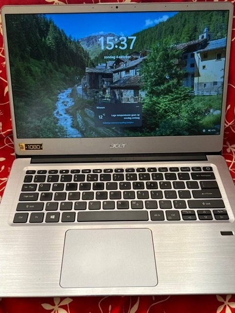 Acer Laptop 14 inch 31,0 cm breed 17,4 cm hoog, Computers en Software, 256 GB, 14 inch, Ophalen of Verzenden, Zo goed als nieuw
