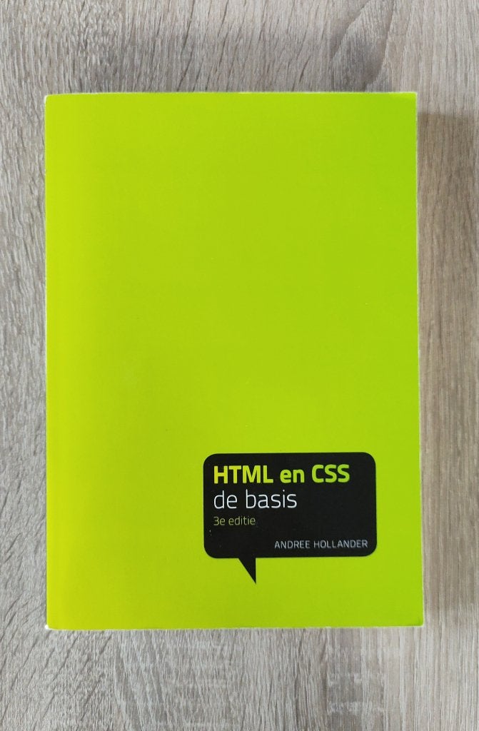 Andree Hollander - HTML en CSS de basis (nieuw), Nieuw, Andree Hollander, Beta, HBO