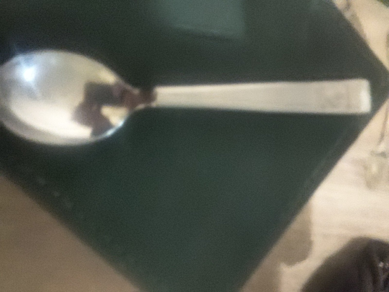 Zilverkleurige lepel met gravure, Ophalen of Verzenden