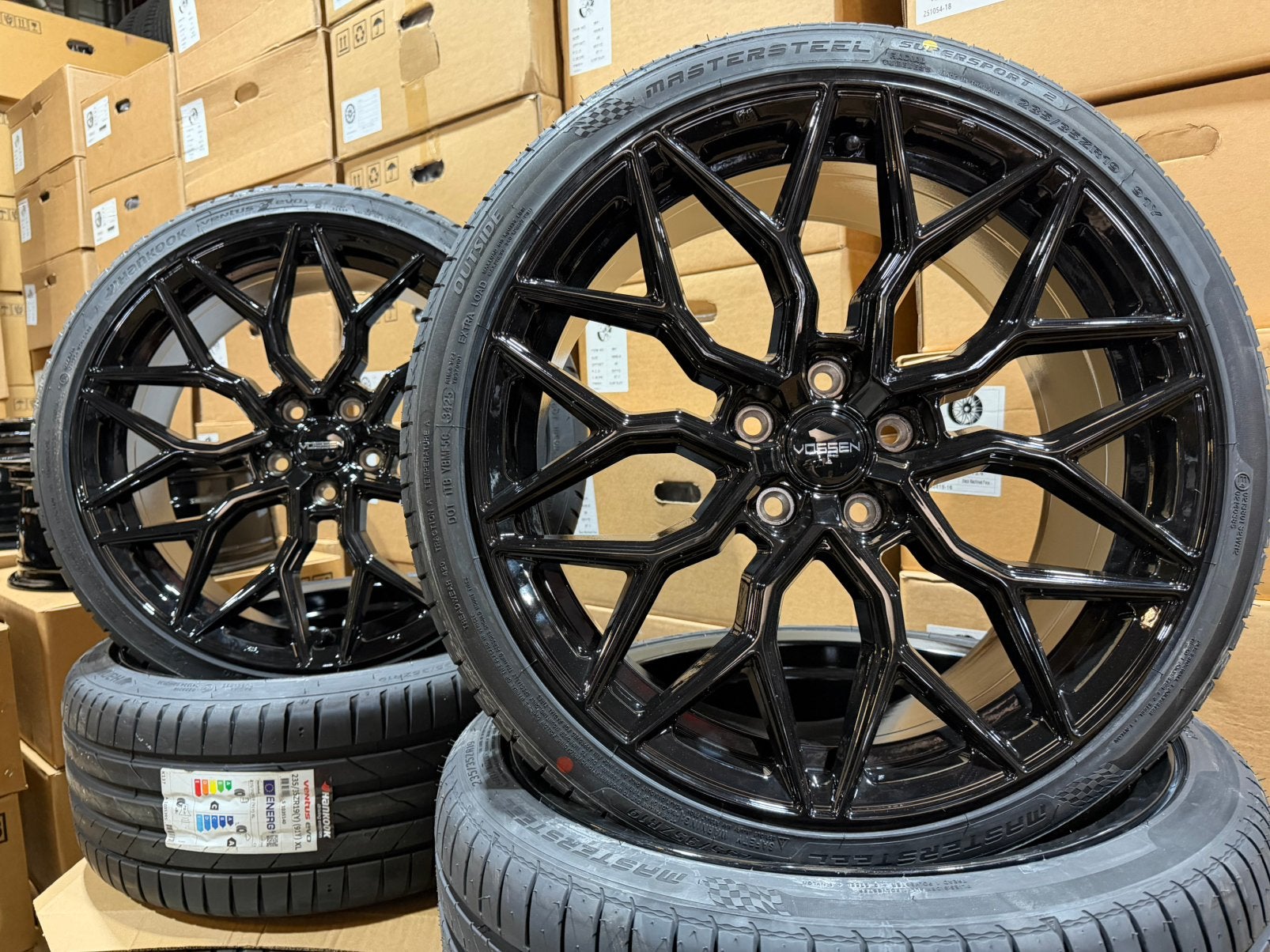 19 inch velgen Vossen look met banden Volkswagen Golf Audi A