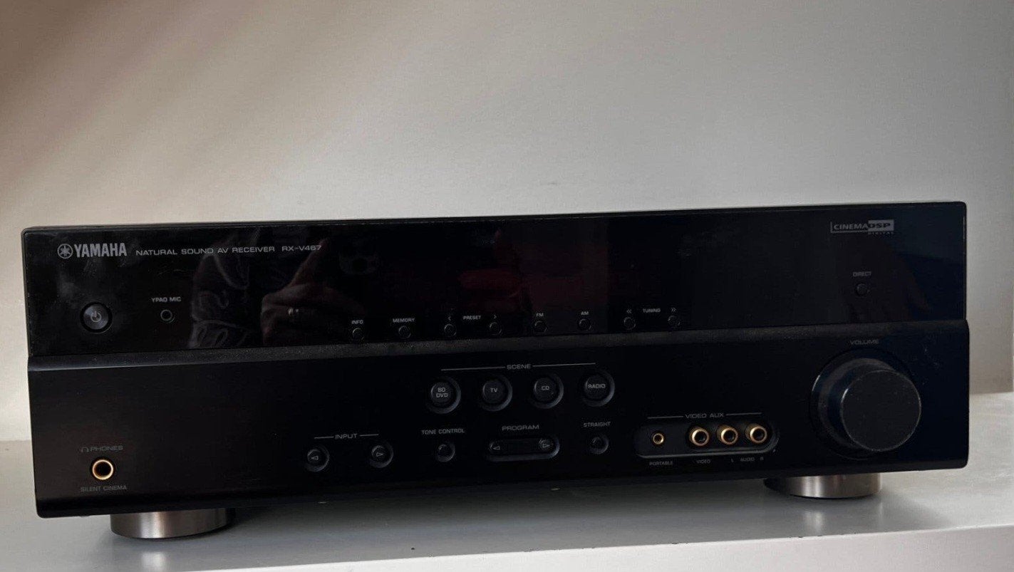 Yamaha RX-V467 Natural Sound AV Receiver, Gebruikt, Verzenden, Yamaha, 120 watt of meer