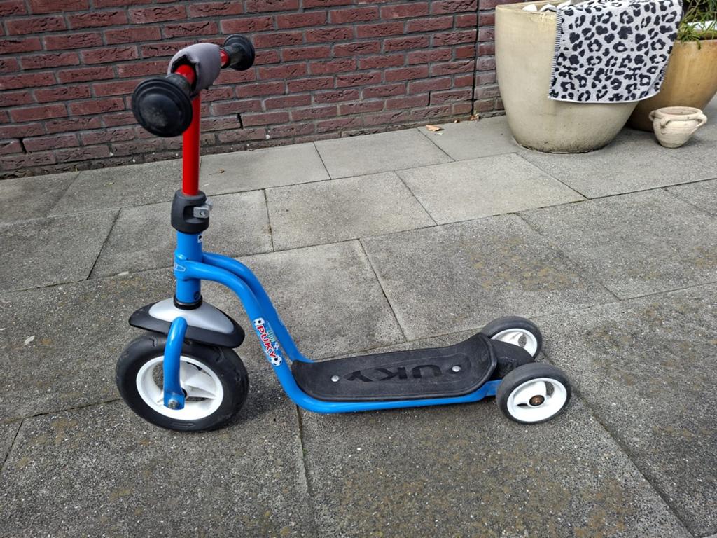 Puky driewieler step - blauw/rood, Ophalen of Verzenden, Gebruikt, Gewone step, Puky