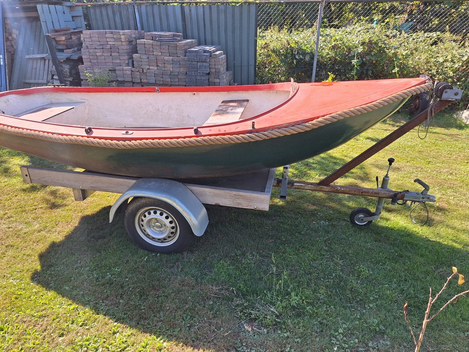 zeil/motor boot, incl aanhanger en bbmotor, Watersport en Boten, Ophalen, Motor en Techniek