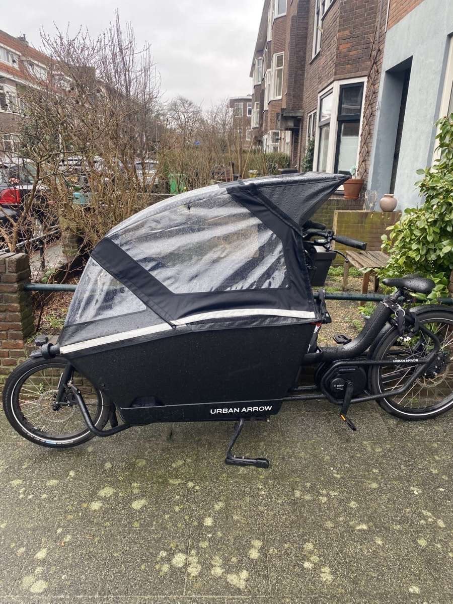 Urban Arrow regenhuif plus (zo goed als nieuw), Fietsen en Brommers, Fietsen | Bakfietsen, Ophalen of Verzenden, Zo goed als nieuw