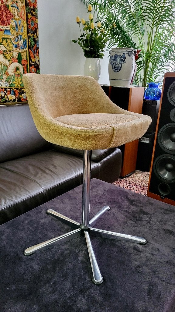 Design draaifauteuil Vintage Barstoel Wedding stoel, Huis en Inrichting, Fauteuils, Ophalen, 75 tot 100 cm, Zo goed als nieuw