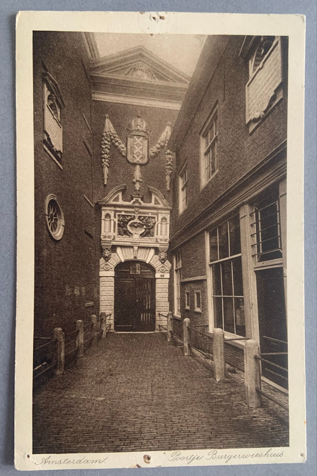 Poortje Burgerweeshuis Amsterdam, Verzenden, Voor 1920, Ongelopen, Noord-Holland