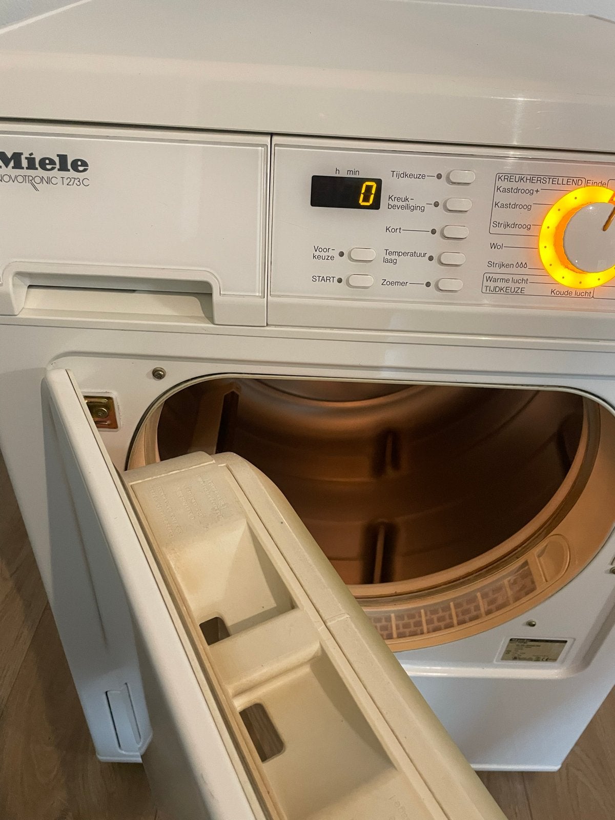 Miele Novotronic T273C Condensdroger - Gebruikt, Ophalen, 6 tot 8 kg, Gebruikt, Voorlader