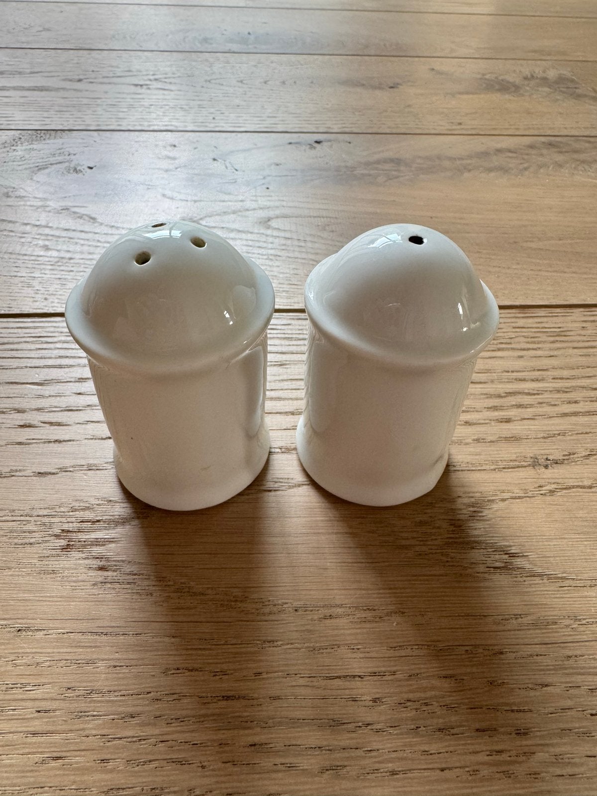 Vintage zout- en pepervaatjes - Made in France, Gebruikt, Overige merken, Keramiek, Overige typen