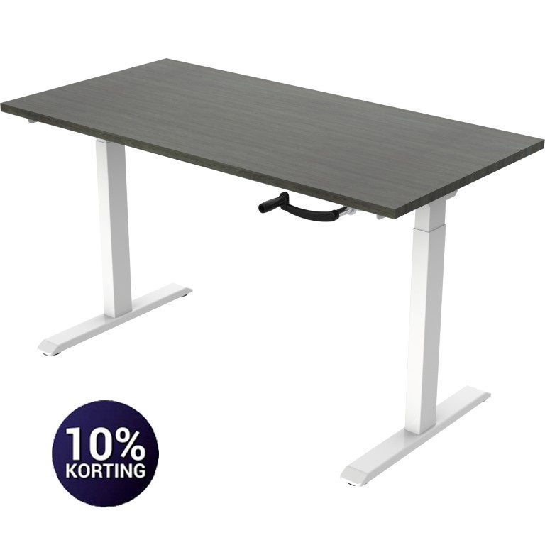 50 x Nieuw bureau zit/sta T-Line (slinger) - SCHERP GEPRIJSD, Ophalen, In hoogte verstelbaar, Nieuw, Zit-sta bureau