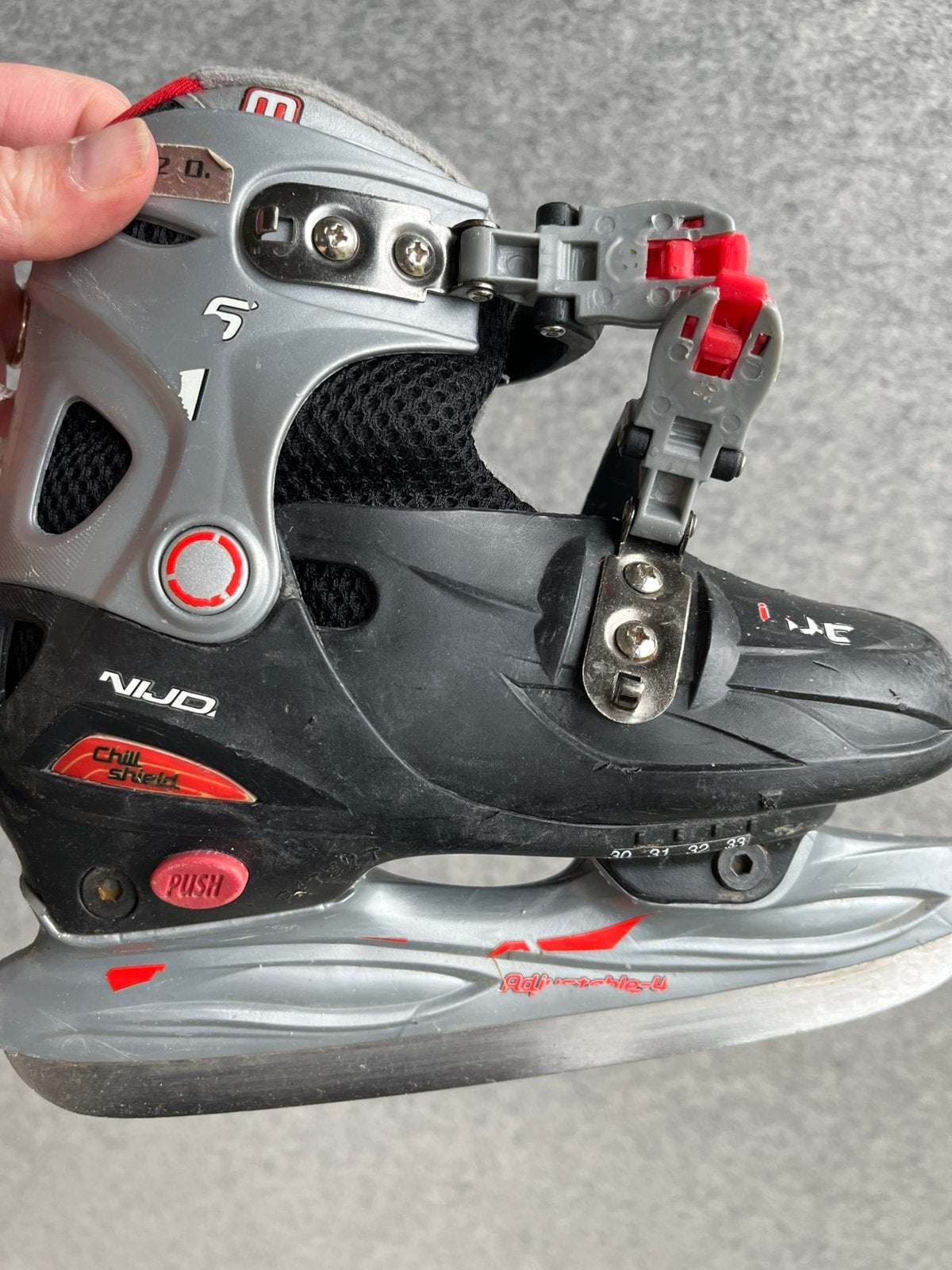 Schaatsen maat 30-33, Ophalen of Verzenden, Gebruikt, IJshockeyschaatsen, Nijdam