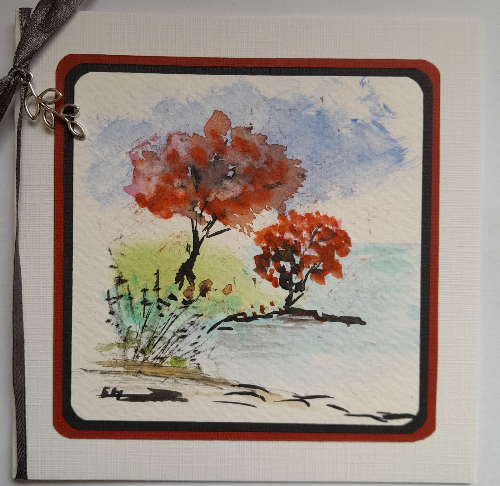 afbeelding geschilderd met aquarelverf, Ophalen of Verzenden, Zo goed als nieuw, Overige thema's