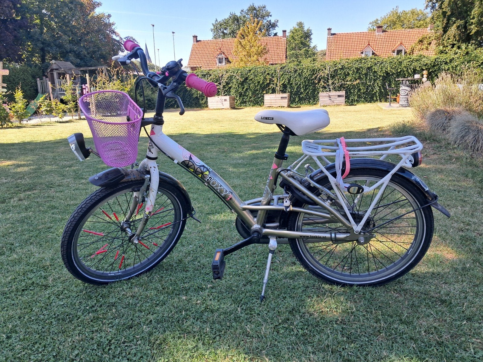 Meisjesfiets Foxy Lady 20 inch, Ophalen, 20 inch of meer, Gebruikt, Velgrem