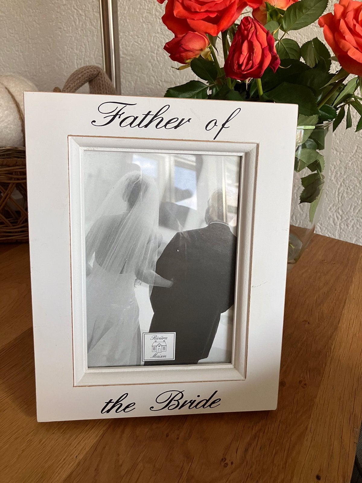 Z.g.a.n/Rivièra maison fotolijstje/Father of the bride, Audio, Tv en Foto, Fotografie | Fotolijsten, Ophalen of Verzenden, Zo goed als nieuw