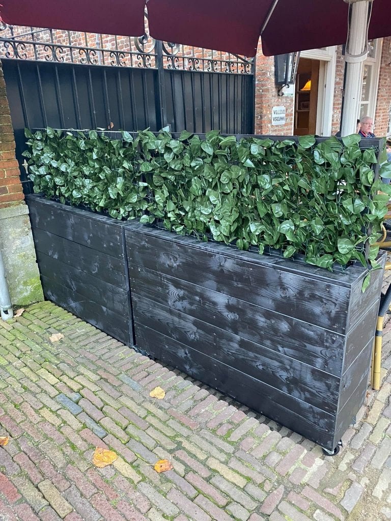 Plantenbakken op maat gemaakt met kunst of echte hedera, Kunststof, Minder dan 30 cm, Nieuw, Ophalen of Verzenden