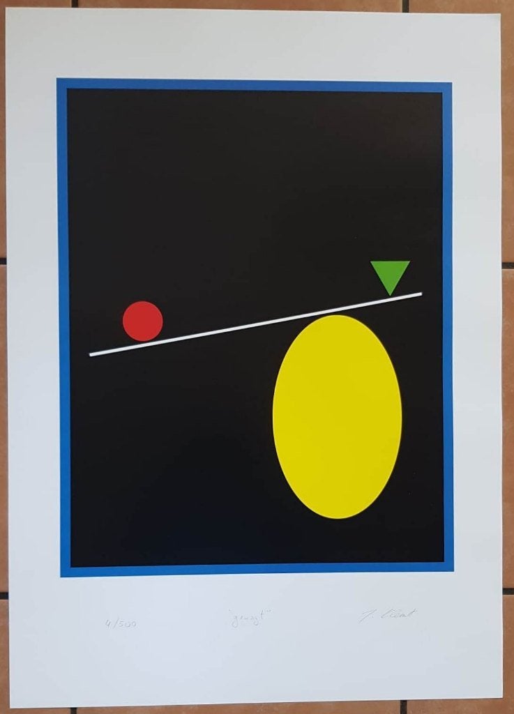 Jasmin Klemt Offset Print " Gewagt " Ges Gen Titel, Antiek en Kunst, Gelimiteerde oplage, Ophalen of Verzenden, Abstract, Offsetdruk