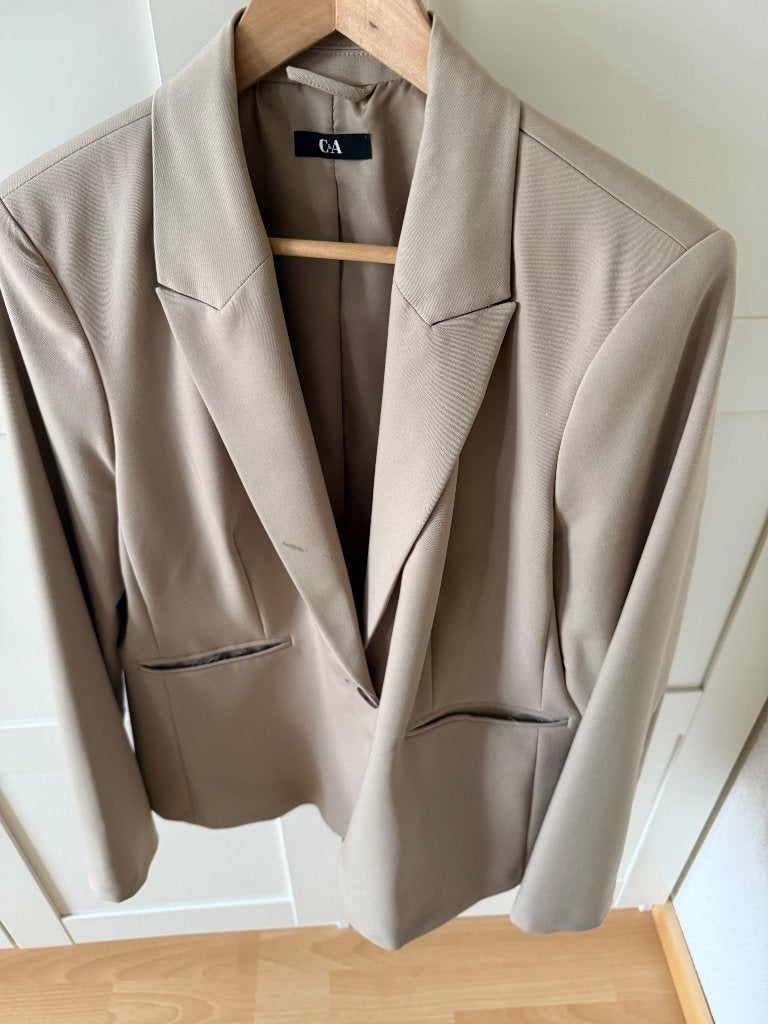 Dames Colbert c&A camel 46, Bruin, Verzenden, Maat 46/48 (XL) of groter, Zo goed als nieuw