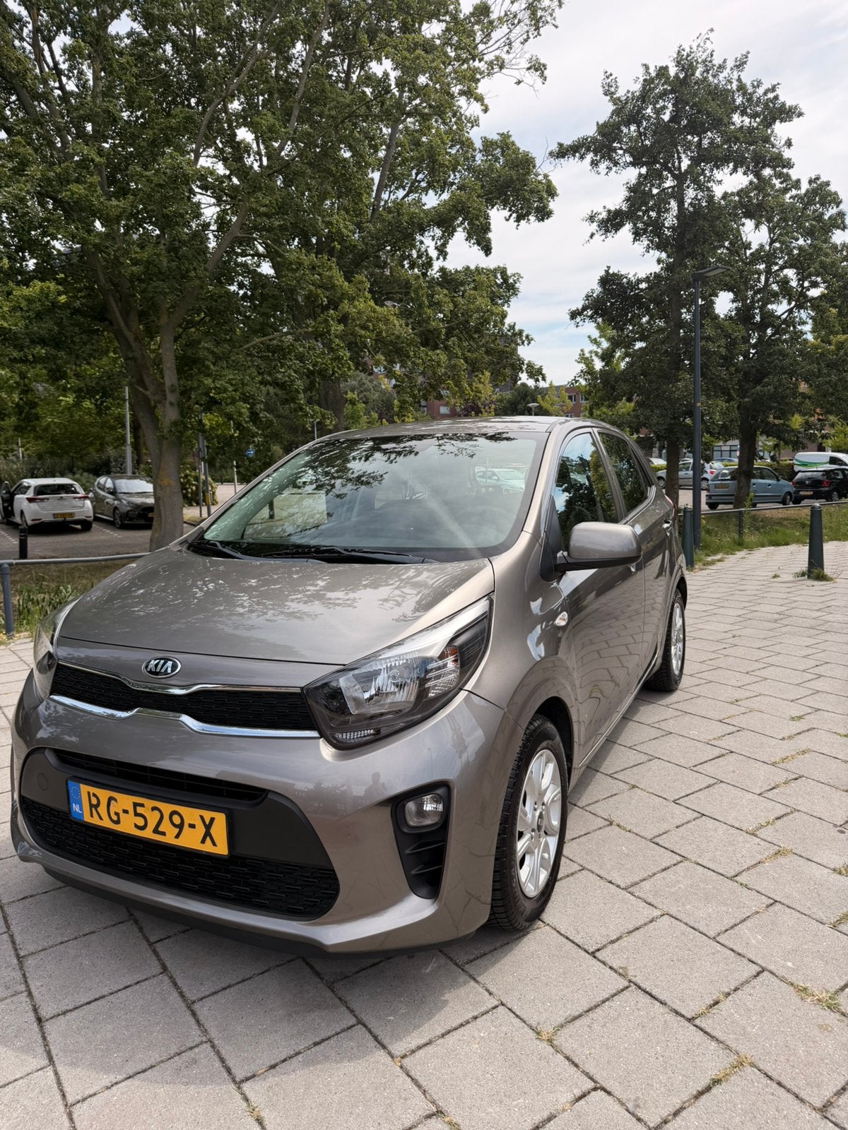Kia Picanto 1.0 Cvvt 67pk 5-zits 2017 Grijs, Voorwielaandrijving, 4 stoelen, Origineel Nederlands, Handgeschakeld